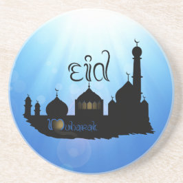 Eid Mubarak Mosque med typografi Underlägg Sandsten