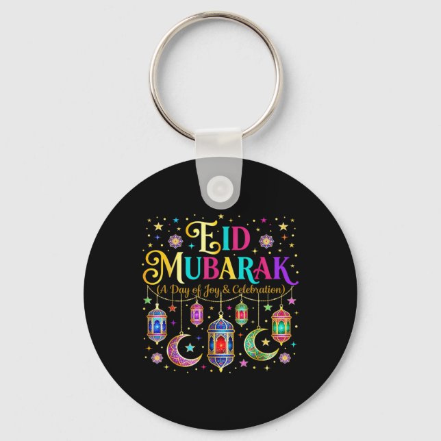Eid Mubarak muslimsk firande kostym för Eid Al Nyckelring (Framsida)
