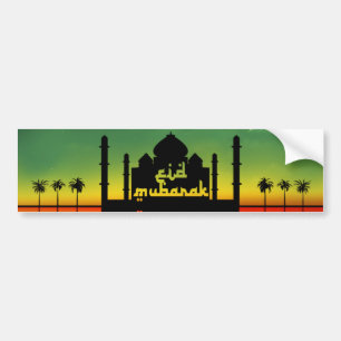 Eid Mubarak Nattreflektion Bildekal