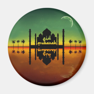 Eid Mubarak Nattreflektion Magnet