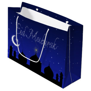 Eid Mubarak Night Stars Mosque