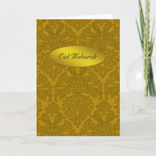 Eid Mubarak Ornamenterad Helgkort