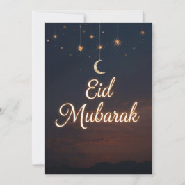 Eid mubarak Personalized modern Card Inbjudningar