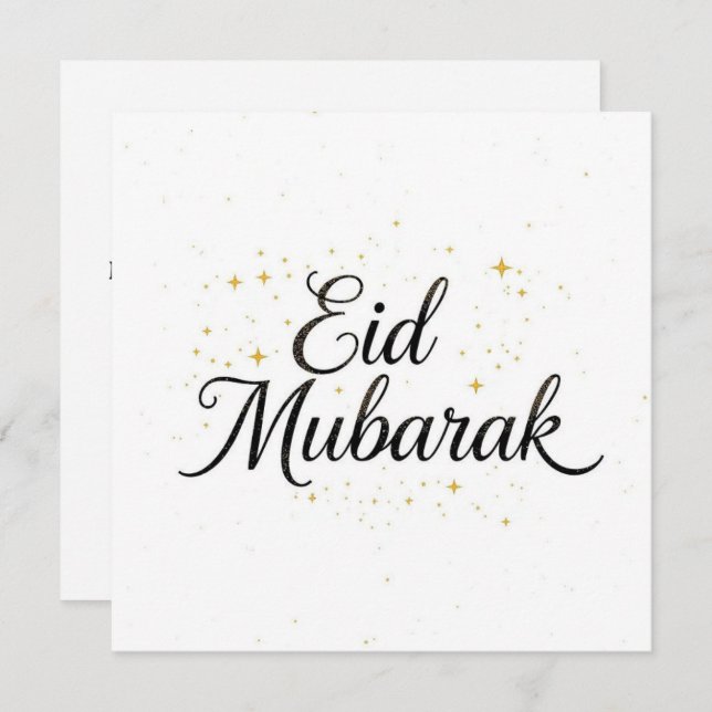Eid mubarak Personalized modern Card Tack Kort (Fram/baksida)
