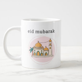 Eid Mubarak & Personlig Inledande kaffe Mugg Jumbo Mugg