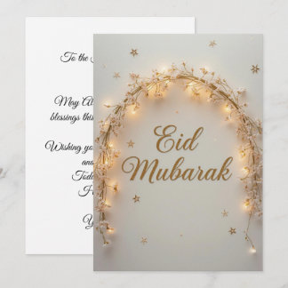 Eid mubarak Personlig Ljussköld Kort