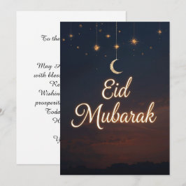 Eid mubarak Personlig modern kort