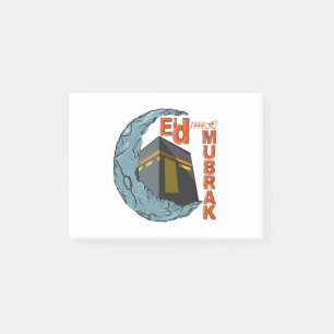 Eid mubarak post-it block
