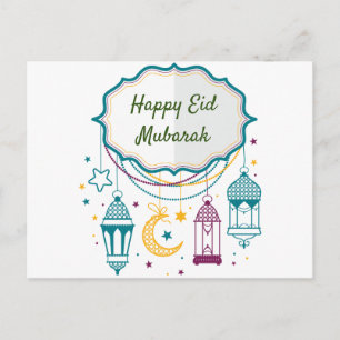 Eid Mubarak Postcards Vykort