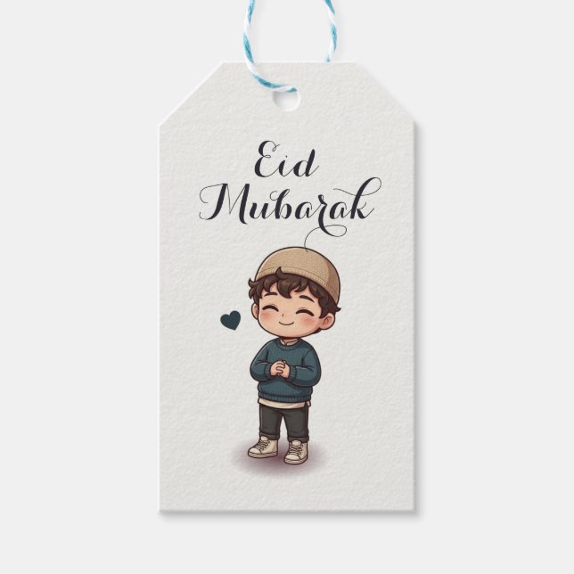 Eid Mubarak presentkort | Utprintbara presentkort Presentetikett (Framsidan)