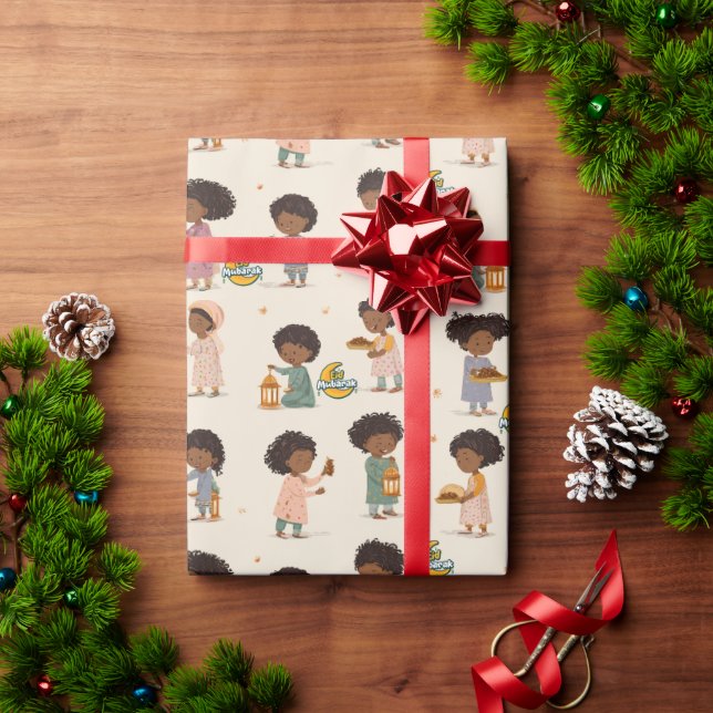 Eid Mubarak presentpapperrulle – Barnfirande Presentpapper (Julgåva)