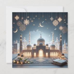 Eid Mubarak Ramadan Anpassningsbar hälsningstext Julkort