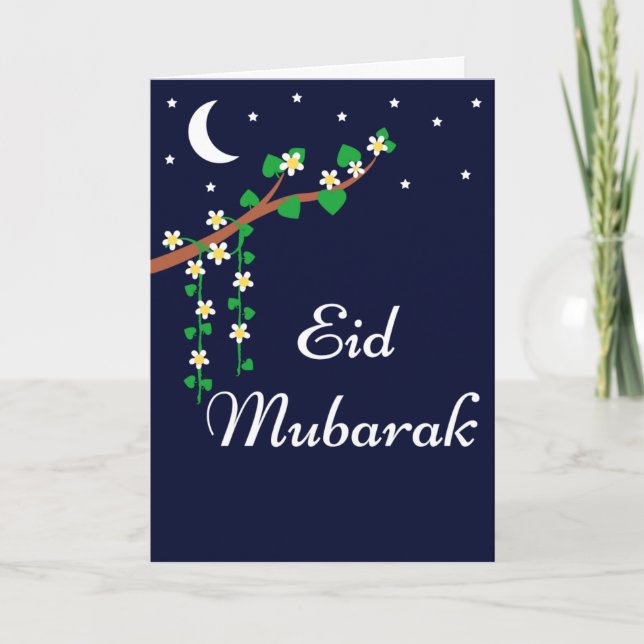 Eid Mubarak - Ramadan Helgkort (Framsida)