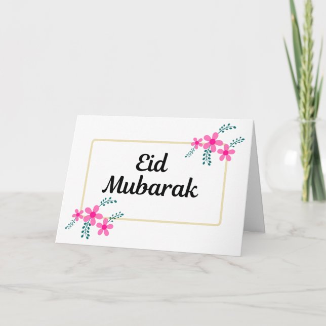 Eid Mubarak Ramadan Kort (Framsida)