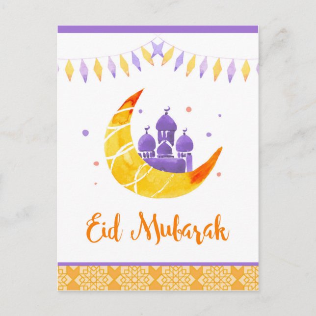 Eid Mubarak, Ramadan-kort Vykort (Framsida)