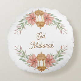 Eid Mubarak |Ramadan Mubarak Flowers Wand Lamp Rund Kudde