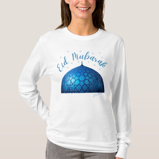 Eid Mubarak Ramadan T Shirt (Framsida)