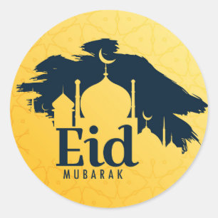Eid Mubarak Runt Klistermärke