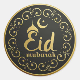 Eid Mubarak Runt Klistermärke