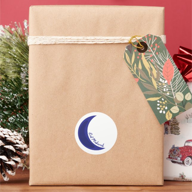 Eid mubarak runt klistermärke (Semester)