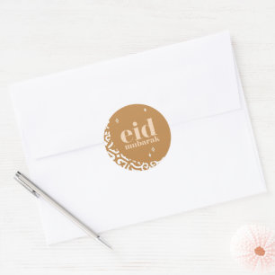 Eid Mubarak Runt Klistermärke