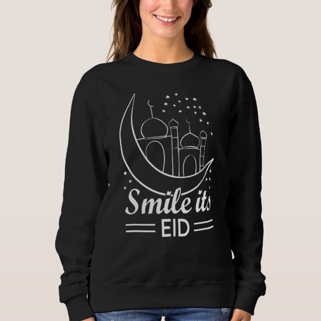Eid Mubarak Smile its Eid T Shirt (Framsida)