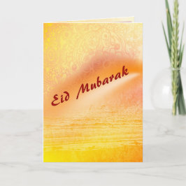 Eid Mubarak - Solnedgång Eid Välkomstkort Helgkort