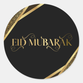 Eid mubarak , sporadisk muslims klassiska Sticker Runt Klistermärke