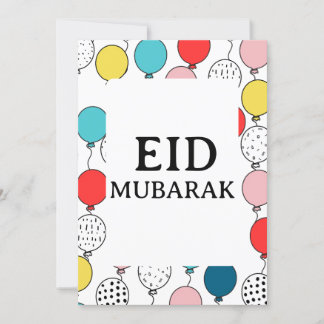 Eid Mubarak-vikande gratulationskort Inbjudningar