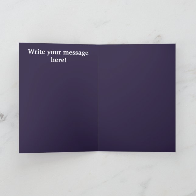 Eid Mubarak Vikterat Greeting Card Kort (Inuti)