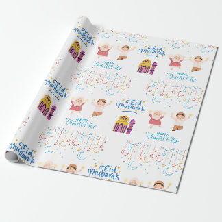 Eid Mubarak White För barn Presentpapper