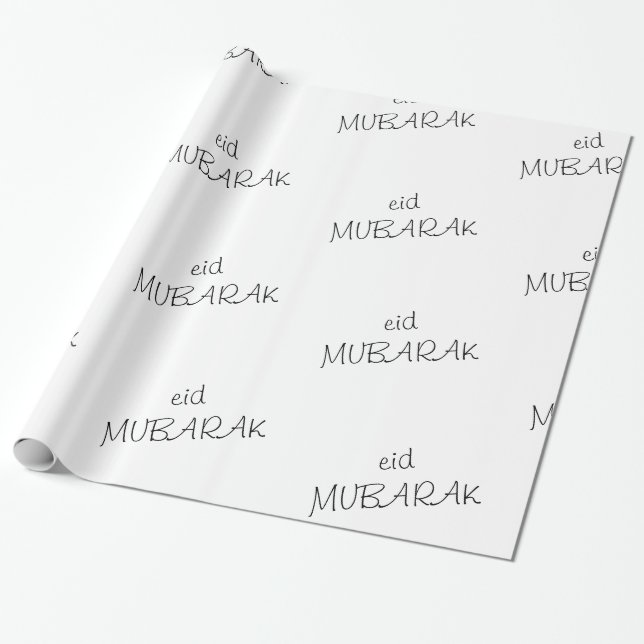 Eid Mubarak Wrapping Papper Presentpapper (Utrullad)