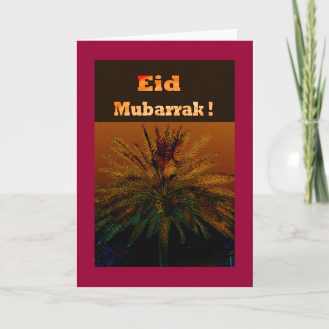 eid mubarrak no1 helgkort (Framsida)