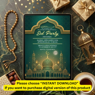 Eid Party Invitation Inbjudningar