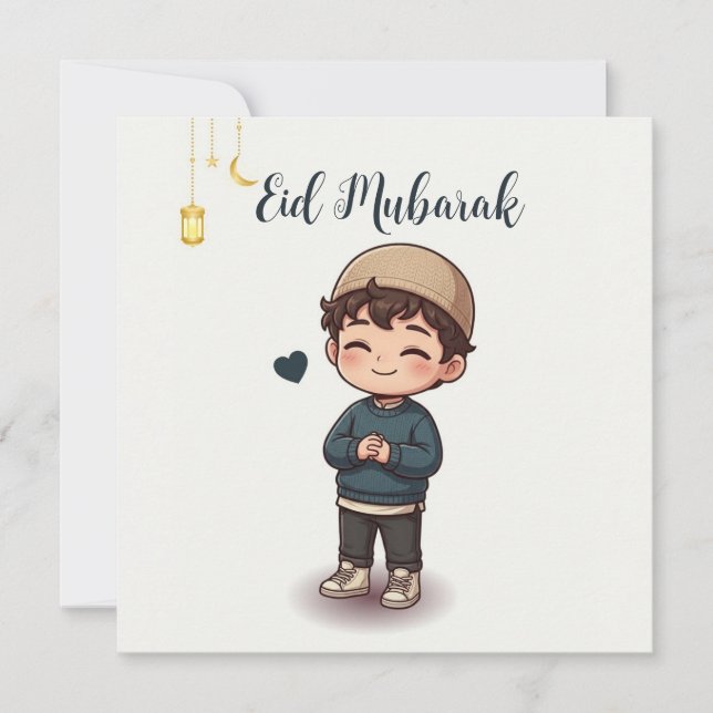 Eid Penghållare, Eidi-kuvert för barn, Eid-gåva Inbjudningar (Framsida)