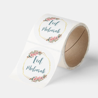 Eid Stickers Runt Klistermärke