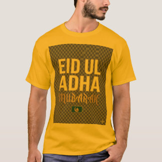 Eid ul Adha Mubarak Modern Islamsk Minimal Design T Shirt