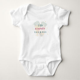 "Eidi Accepted in Pengarar & Hugs" Lusen Baby Body T Shirt
