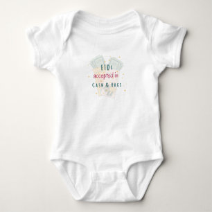 "Eidi Accepted in Pengarar & Hugs" Lusen Baby Body T Shirt