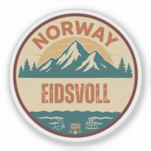 Eidsvoll, Norge Norge Klistermärken