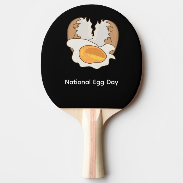 Eiertag mit Spiegei Pingisracket (Framsidan)