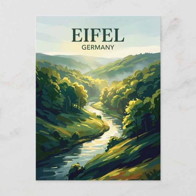 Eifel nationalpark Tyskland Vykort (Framsida)