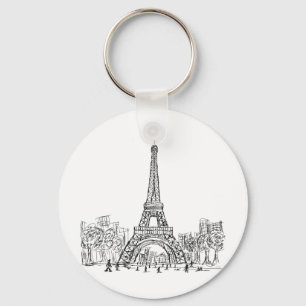 Eifel torn Paris Nyckelring