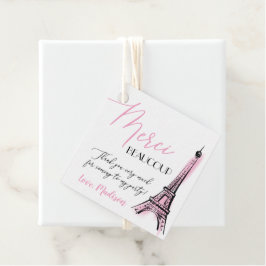 Eifel Torn Paris Parisian Birthday Tack Gåvor Etiketter