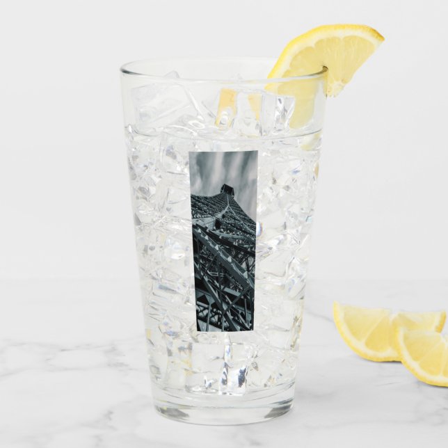 Eifel torn Paris Steel och himlar Glaskopp (Bakside Is)