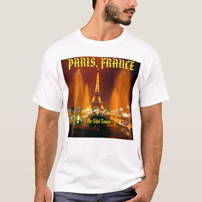 eifeltorn, PARIS, FRANKRIKE - Custo…, - Skräddarsy Tee Shirt (Framsida)