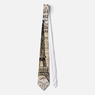 Eiffel för Paris vintageshabby chic torn Slips
