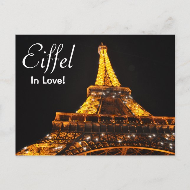 Eiffel i Kärlek vykort (Framsida)