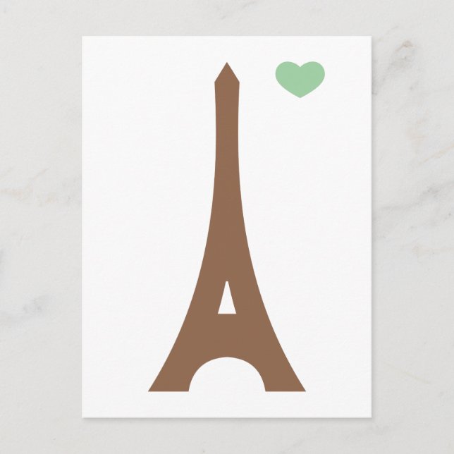 Eiffel i kärlek.. vykort (Framsida)