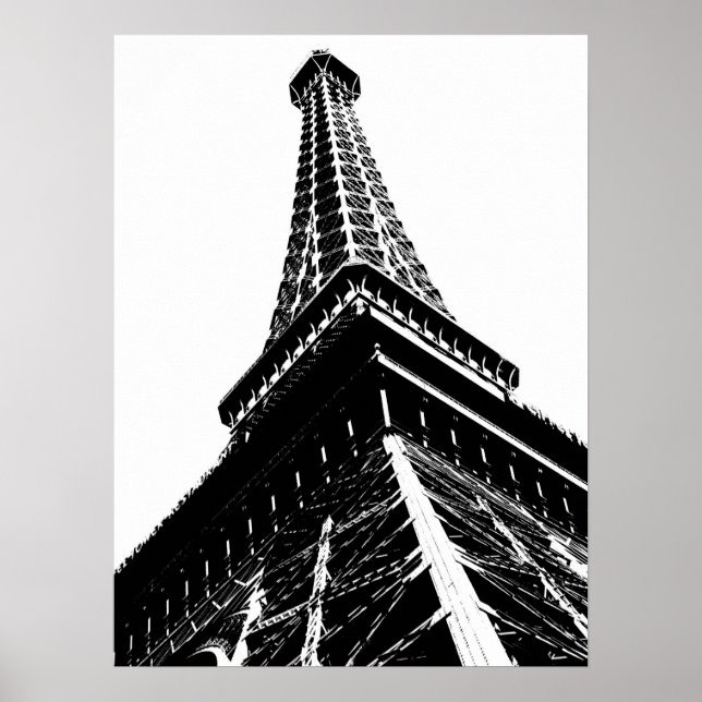 Eiffel on White Poster (Framsidan)